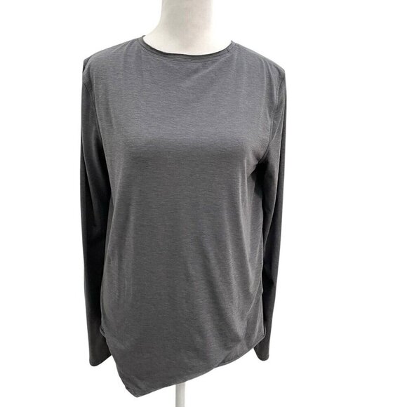 Lululemon Sweetest Day Long Sleeve Layered Top Heathered Titanium Gray size 2 - Picture 1 of 6